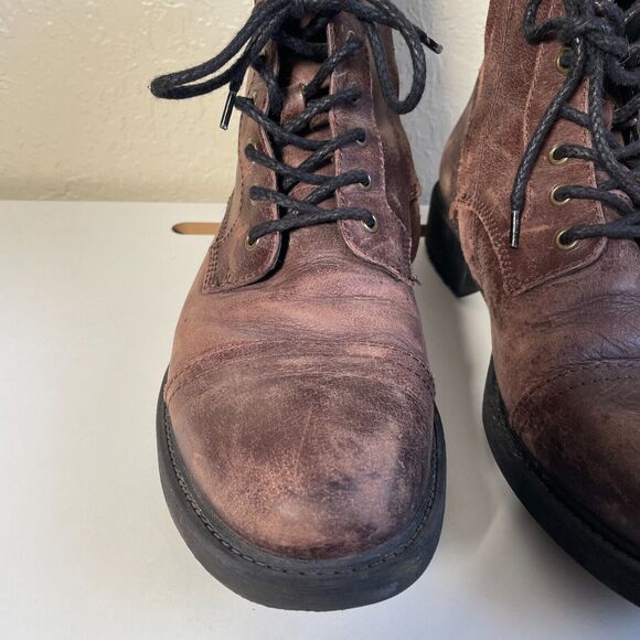 Frye and Co. Cody Lace-Up Boots, Brown Leather, Men's 11 - Picture 4 of 10